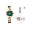 Citizen L-Serie Huayu Fengyin Serie 50 Meter wasserdicht Leichtes Quarz-Stahlarmband Damenarmband grünes Zifferblatt EM0993-82Z