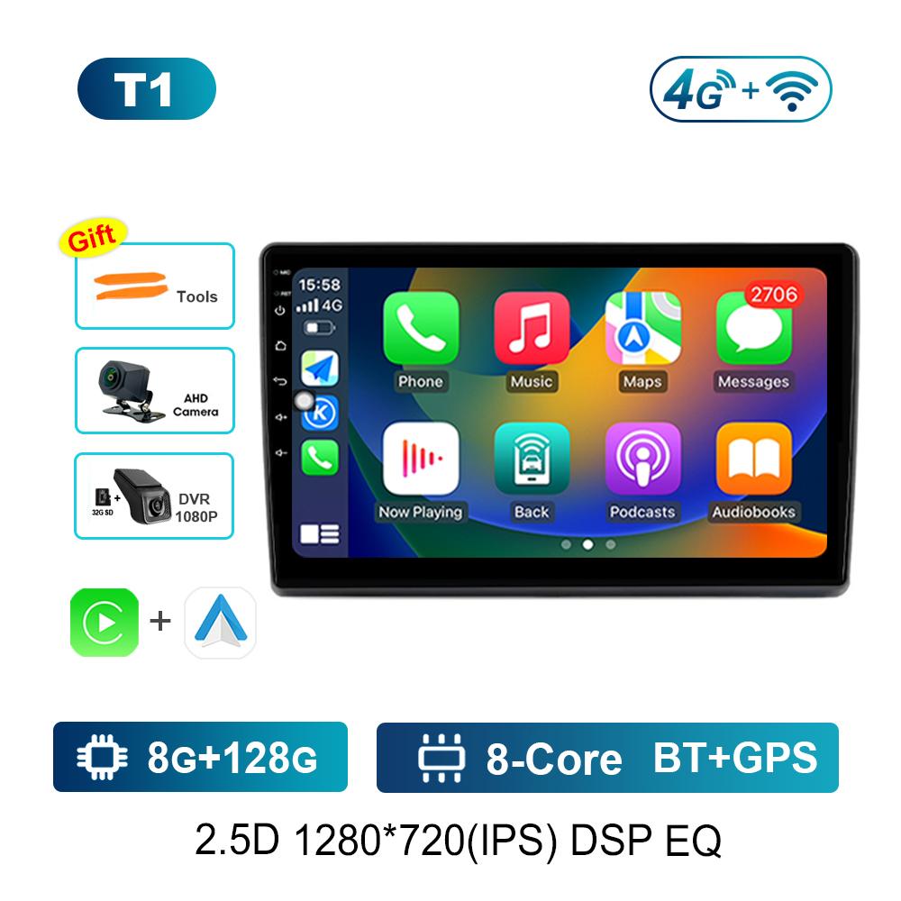 Android Intelligent System Navigation GPS for Fiat Ducato 2007 - 2015 Car Radio Multimedia player 2.5D Screen WiFi+4G Head Unit