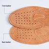 Genuine Leather Breathable Insoles for Men and Women - Sweat-Absorbent, Thickened Cowhide, Pigskin for Sports - Comfortable Summer Shoe Inserts