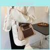 Pu Small Square Shoulder Bag For Casual Daily Use With Zipper Closure And Retro Style