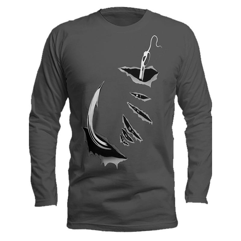 Men's Fishing Shirt Outdoor Long Sleeved UV Protection Breathable Quick Dry Lightweight Sweat Wicking Tops Spring Summer Fishing