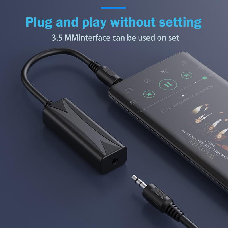 Anti-interference 3.5mm AUX Audio Noise Filter Ground Loop Noise Isolator Eliminate For Speaker Phone Car Stereo Audio System