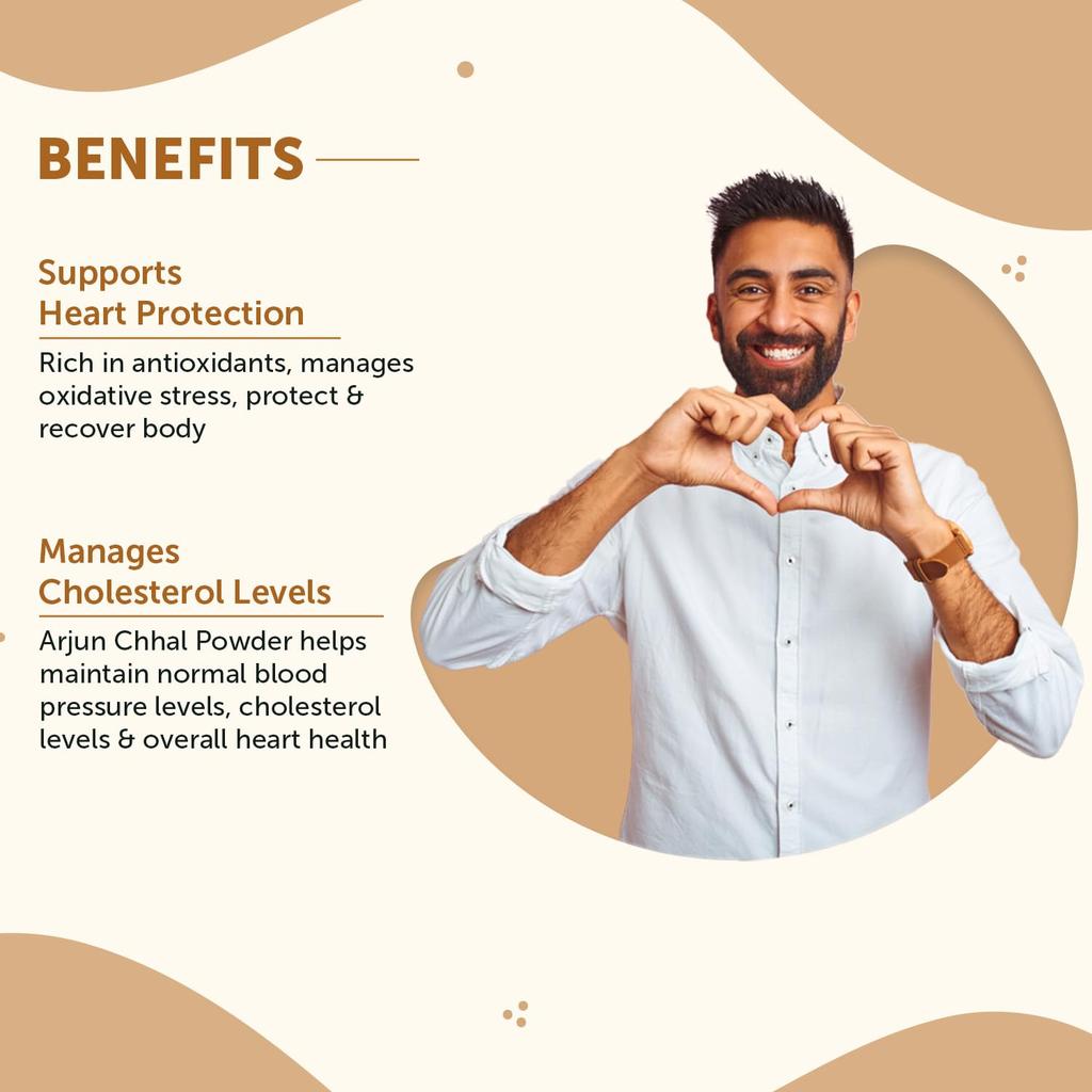 Neuherbs Polvere di Corteccia di Arjun 200g | Polvere di Corteccia di Arjuna per il Benessere del Cuore e Cardiovascolare | Integratore Erboristico Ayurvedico Ricco di Antiossidanti | 10
