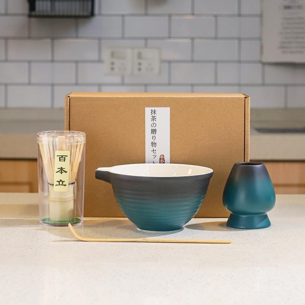 4PCS Matcha Whisk Holder Matcha Whisk Set Matcha Bowl Matcha Making Kit Tea Lovers