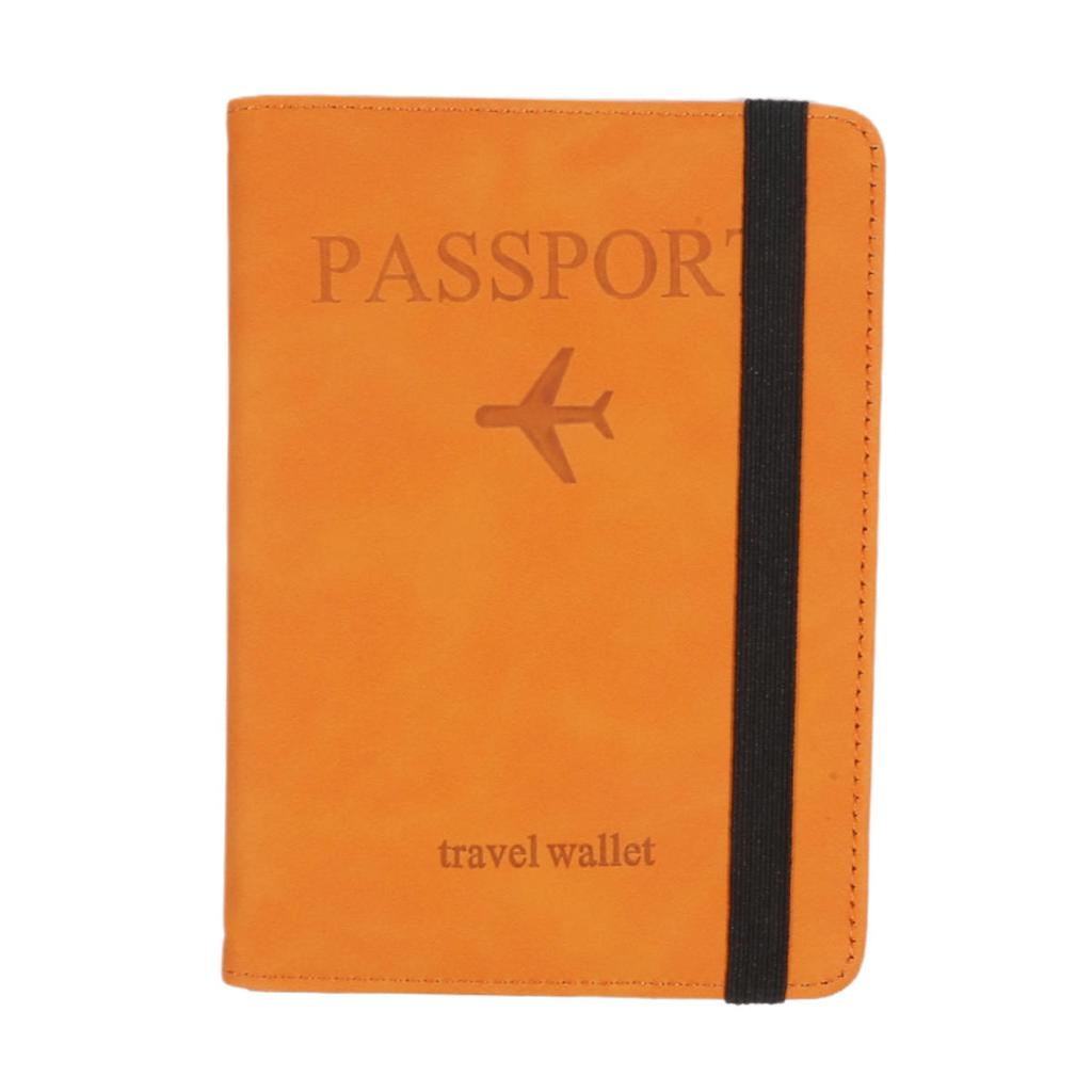 Women Men  Vintage Business Passport Covers Holder Multi-Function ID Bank Card PU Leather Wallet Case Travel Accessories