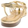 Zara Pu Retro Comfortable Metallic Layer Effect Strap Back Roman Sandals 1.5Cm Women Sandals Gold 2557510091