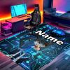 Custom Name Personalized Anime Print Carpet, Versatile Home Decor Rug, for Playroom, Apartment, Balcony, Entryway, Hallway Gift