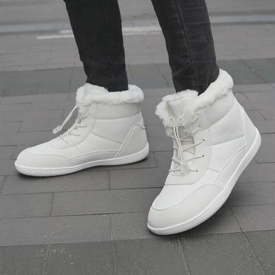 2024 Damen High-Top Winter Schneestiefel: Trendig, Plüschig, Weite Zehenbox für Outdoor-Wärme