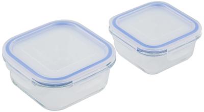 Wahei Freiz OK Heat Resistant Glass Container 300ml 500ml Reche Microwave/Oven & ME-7395