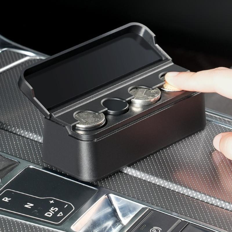 Car Coin Storage Box, Mini Change Storage Box, Used To Organize Coins, Suitable For Most Cars