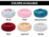 Fluffy Dog Bed Puppy Donut Mat for Cat Indoor Cats Anti-Slip Machine Washable Small Medium Multiple Sizes Colors Calming Pet Bed