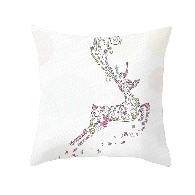 Christmas Themed Pillowcases Car Accessories Office Santa Claus Living Room Sofa Home Pillowcases