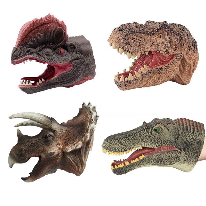 Realistic Animal Dinosaur Hand Puppet For Kids Soft Plastic Educational Toy