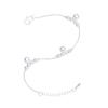 Simple Fashion Jewelry Silver Plated Chain Foot Anklet Bells Bead Ankle Bracelet
