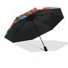 1pc Floral Vintage Truck Umbrella with Plastic Handle,Suitable for All Seasons Home Travel Outdoor UmbrellaDD432