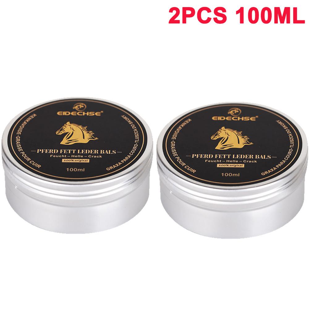 100ML Car Seat Leather Refurbished Wax Leather Shoes Polish Glazing Wax for Leather Renovation, Sofa, Car Seat 1/2PCS