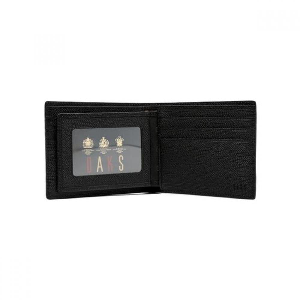 Daks Black Line Check Cowhide Wallet Dbwa9e623bk