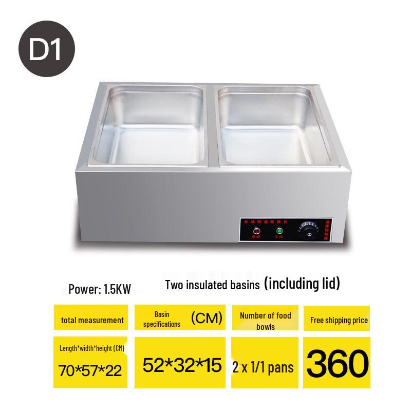 Aokewen Commercial Stainless Steel Food Warmer