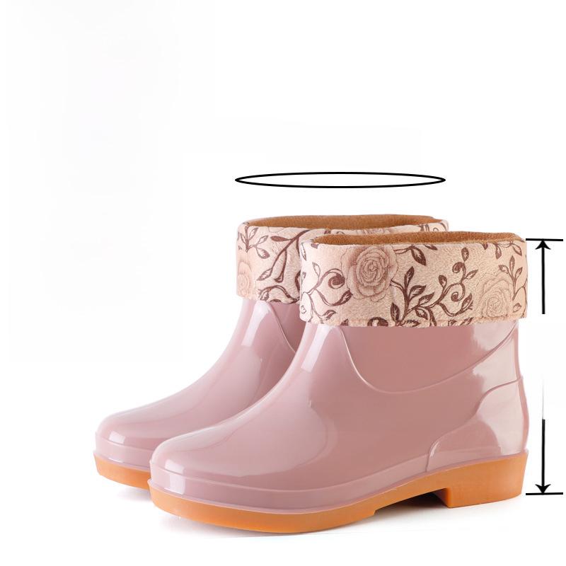 

Женские нескользящие резиновые сапоги с двойным задником и низкой трубой — водонепроницаемые, модные, с теплой хлопковой подкладкой, идеально подходят для кухни и работы. 39