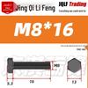Grade 12.9 Reverse Thread Hex Bolt, M6-M24 High-Strength Blackened Hexagon Screw