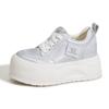 Fashion 9CM Korean Style Women's Casual Shoes Thick Bottom Platform Sneakers Fashionable Inner Heightening Summer Arrival Flat Footwear