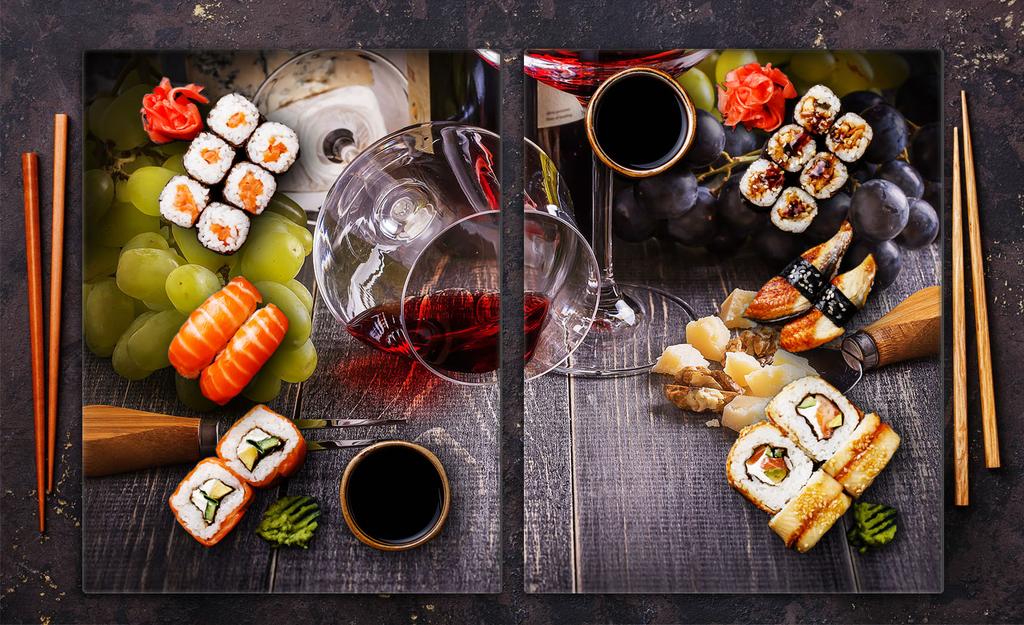 Szklana płyta ochronna na kuchenkę 2x40x52 Wino
