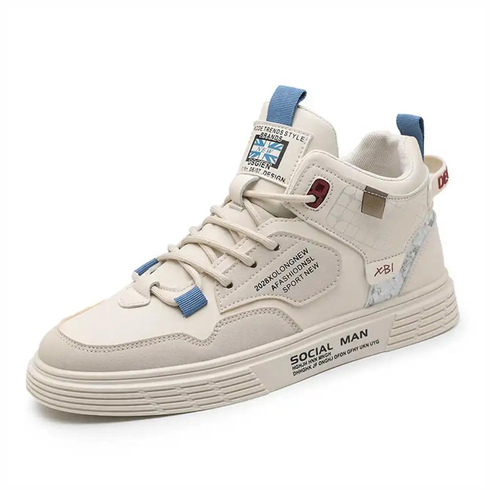 Anti-slip White Sole Silver Men's Shoes Casual Sneakers Shoes Plus Size Men Sports Best-selling Trainers Teniz Maker Tenni