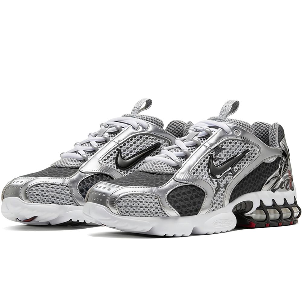 Nike Air Zoom Spiridon Cage 2 Sports Liquid Silver, Van Gogh Genesis, Lucky Horse Low Top Casual Shoes Men's CJ1288-001(Team307-)