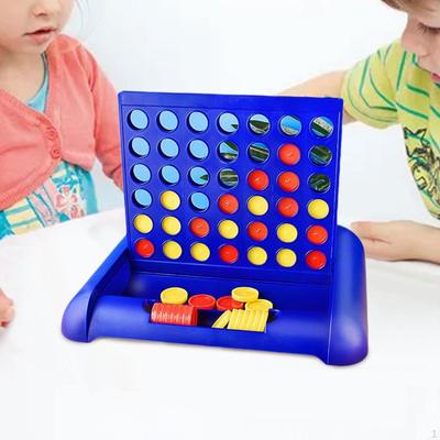 4 In A Row Board Game Classic Strategy Rings Toss Gifts Educational Toy Line Up Family