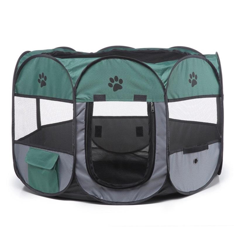 Cercadinho portátil para animais de estimação, cercadinho para cães, cercadinho dobrável para exercícios de animais de estimação, tendas, casa para cachorro, playground para filhotes, cães/gatos, uso interno e externo, viagens, acampamento