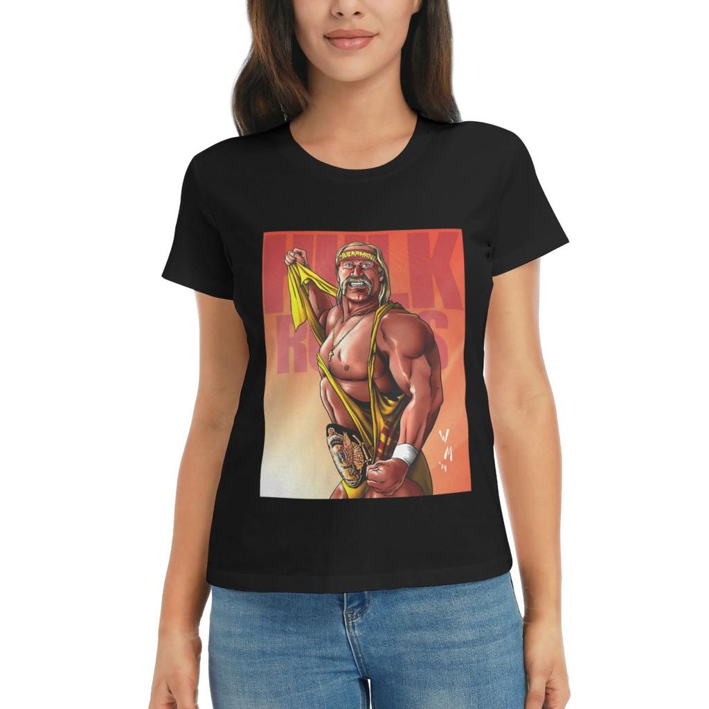 Women TShirt Hulk Hogan HulkaUnisexia Summer Short Sleeve Tees ONeck Cotton T Shirts Clothes Tops Streetwear