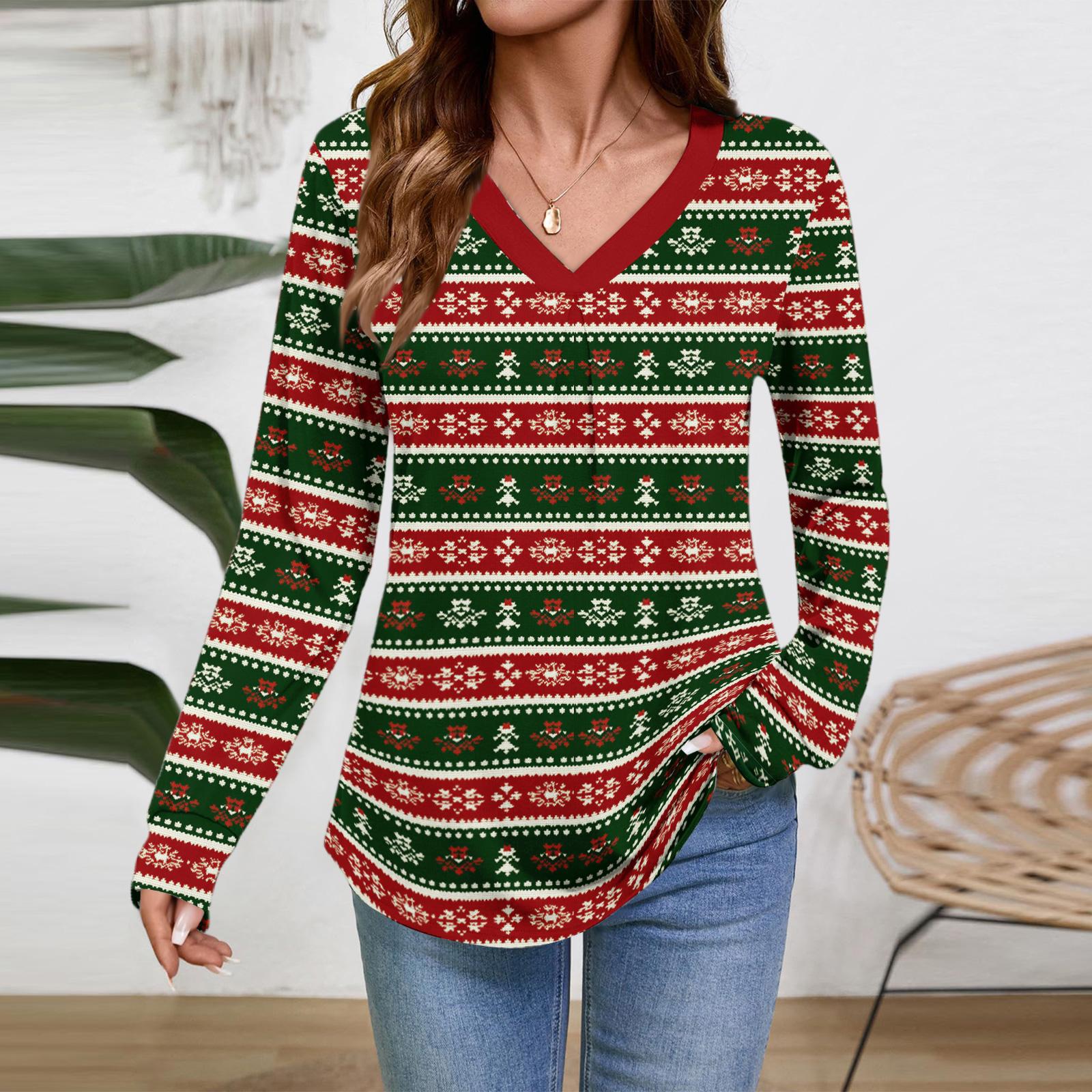 

Женские топы с длинным рукавом, нарядные повседневные футболки с V-образным вырезом, базовые футболки, одежда для отпуска, осенняя модная одежда XXL