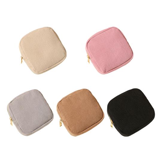 Yousheng Cosmetic Bag Zipper Closure Waterproof Portable Compact Design Sanitary Napkin Organizer Makeup Storage Bag