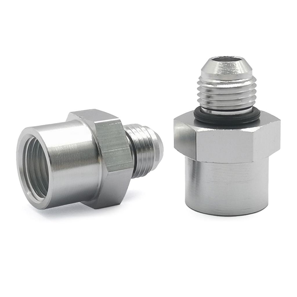 6AN Straight End Fitting for Braided Fuel Oil Gas Line Hose End 6 AN Fittings Aluminum 6AN To M16x1.5 Adapter
