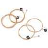 4Pcs Bass String Metal G D A E 4 Notes Instrument Accessory Set Kit for Replacement