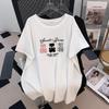 Women's Plus Size Loose Mid-Length Short-Sleeved Round Neck T-Shirt