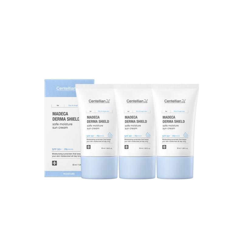 

Madeca Derma Shield Safe Moisture Sunscreen 50ml (SPF50+) 3 x 24H UV Protection Moisturizing Vegan Essence