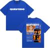 Rapper Quevedo Buenas Noches IGL 2026 Tour T-shirts Men Women Fashion Hip Hop Punk T-shirt O-Neck 100% Cotton Oversized T Shirts