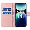 Coque - E.F.CONNECTION - Pour Xiaomi Redmi Note 14 Pro Plus 5G - Cuir synthétique - Rose - Antichoc et anti-rayures
