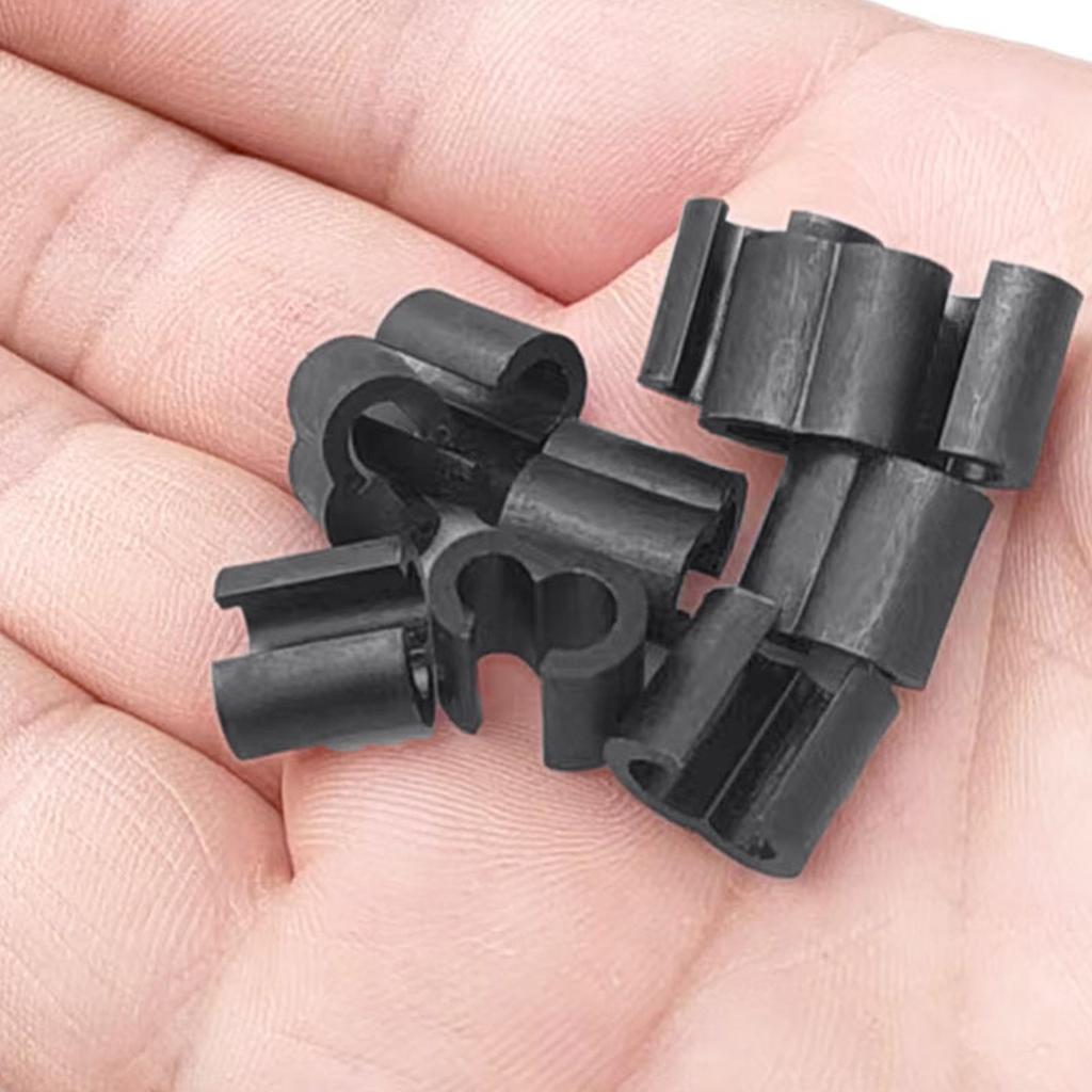Cycle Cable Clips 10X Housing Hose Guide Clamps Housing Guide Retaining Buckle for Outdoor Road Mountain Riding