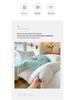 Minimalist Washed Cotton Bedding Set: Three-Piece for Dorm Beds, Includes Sheet, Duvet Cover, and Four Pillowcases