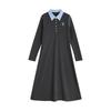 Chuyu Women's Faux Two-Piece Pique Polo Dress