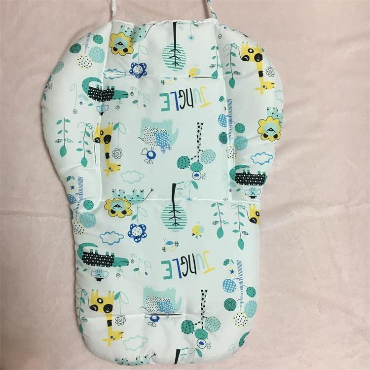 Multi-Color Rainbow Cotton Stroller & High Chair Cushion Pad