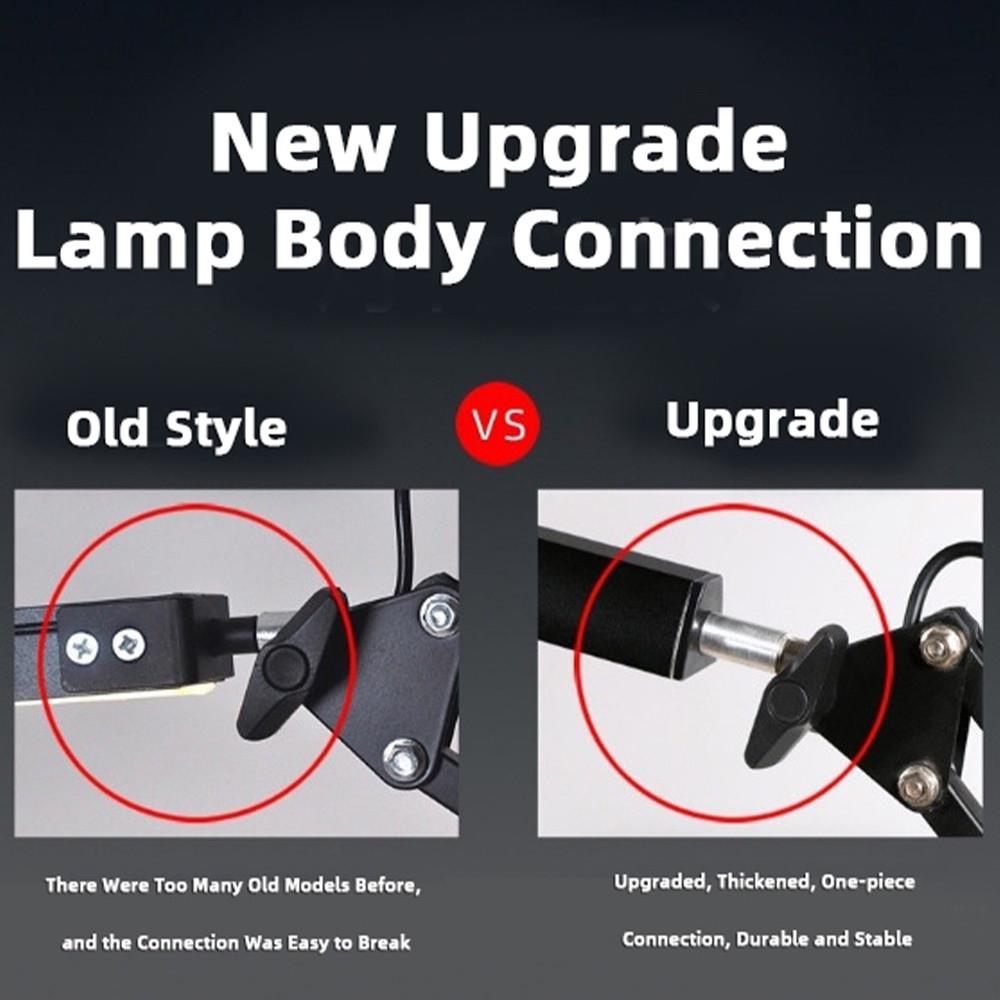 3 Light Colors LED Flexible Desk Table Lamp Rotatable Study Table Light Office Bedroom Eye Protection Lighting System