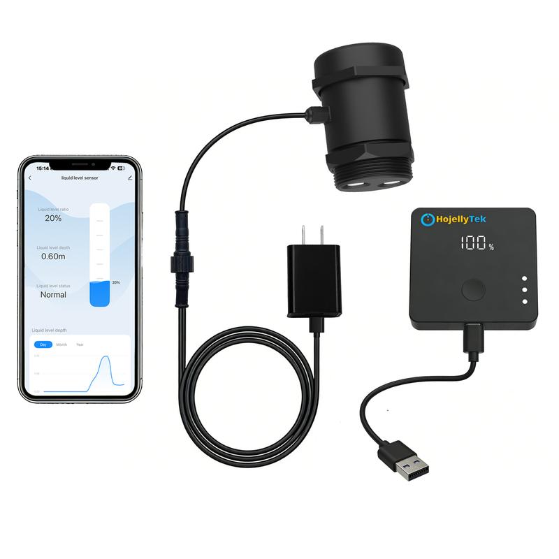 

ULS-03GP Wireless Level Monitor Wifi Ultrasonic Sensor APP Tuya Lora Display Water Tank Liquid Alarm Household Indicator EU100-240V