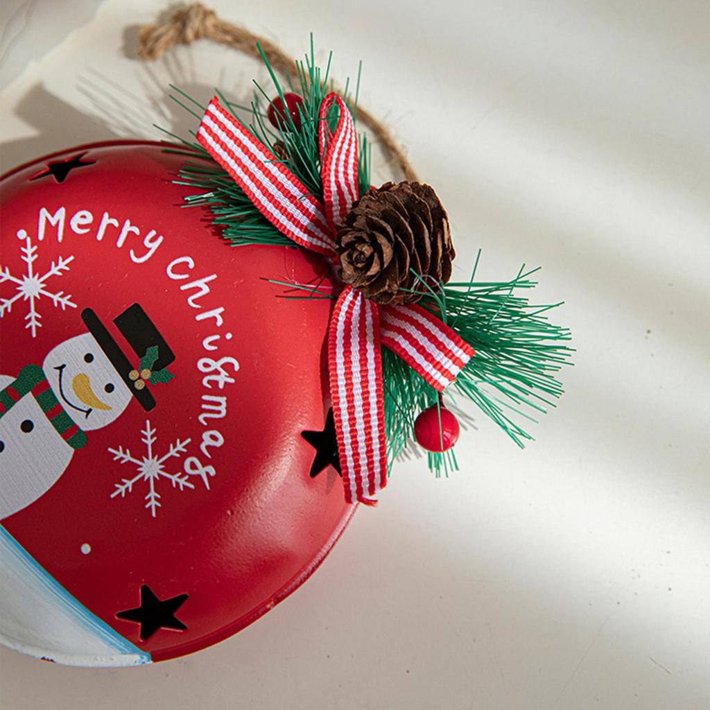 Decorative Bells Iron Ringing Charm Decorations Christmas Tree Ornament For Holiday Winter Family Home Party Door Fall
