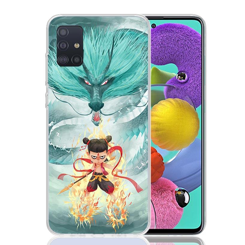 Nesha Nezha Cartoon Phone Case For Samsung Galaxy A52 A32 A22 A12 A02S A50S A30S A51 A31 AA71 Note 20 Ultra 10 S10 Plus Galaxy A