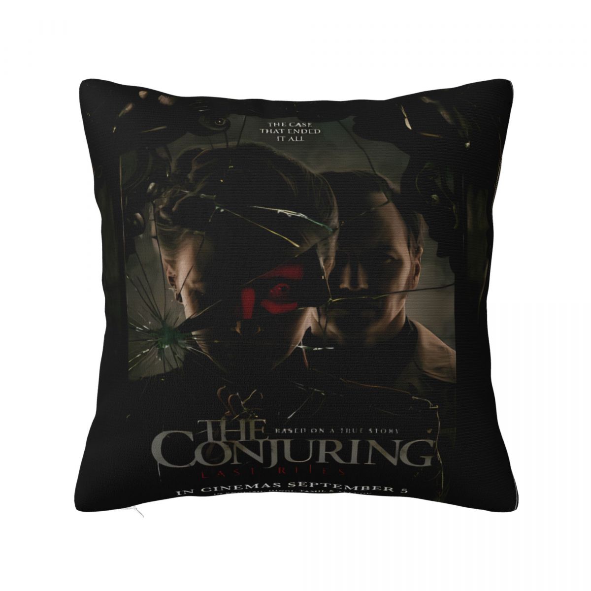 Pillow Case The Conjuring Last Rites Soft Pillow Cover Vintage Cushion Cover Custom DIY Pillowcases For Sofa Bedroom Home Decor 12x12Inch