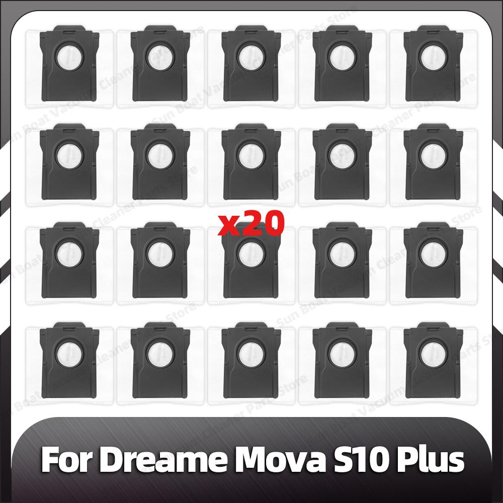 Kompatibel für Dreame Mova S10 Plus Ersatz Hauptseitenbürste HEPA Filter Staubbeutel Ersatzteile Zubehör