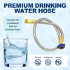 Rv Water Hose, Premium Drinking Water Hose - Lead-Free, Anti-Kink, Leak-Proof, 3/8" Inner Diameter Short Connector For Rv